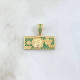 Dije Cien Dolares 3.5 g / 3.5 cm Oro Amarillo 18K