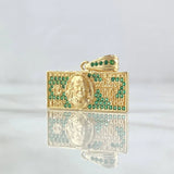 Dije Cien Dolares 3.5 g / 3.5 cm Oro Amarillo 18K
