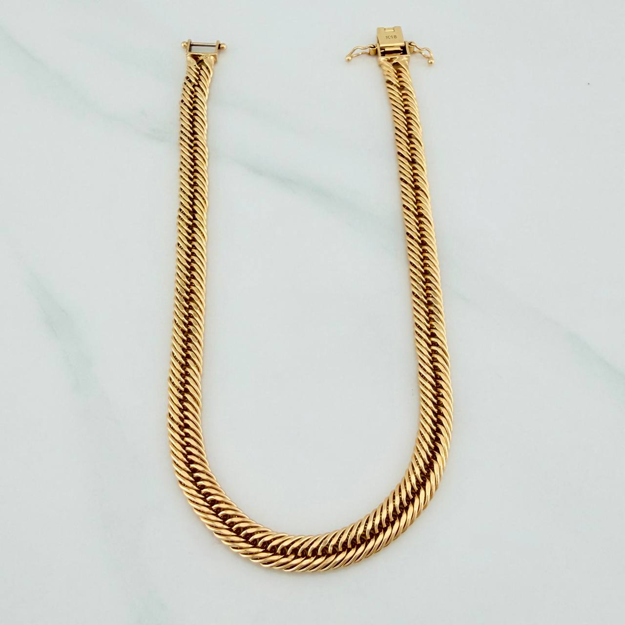 Pulso Cubano Reticulado 5.65gr / 20.3cm / 4.36mm Oro Amarillo +3 18K %