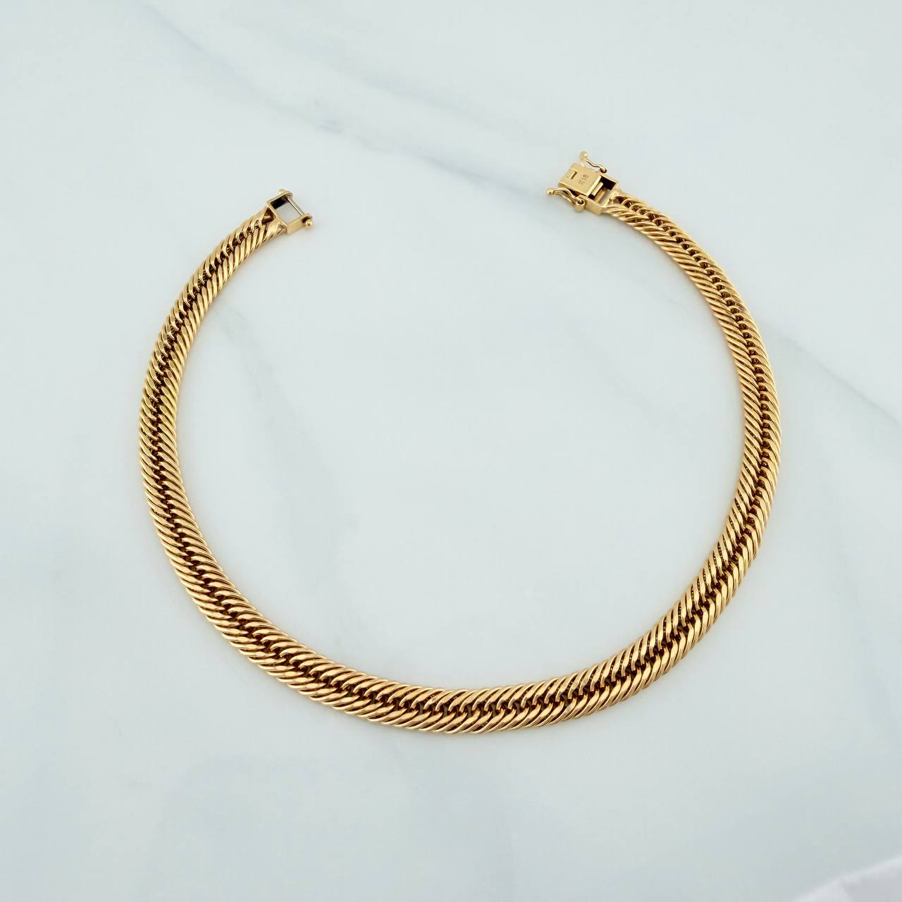 Pulso Cubano Reticulado 5.65gr / 20.3cm / 4.36mm Oro Amarillo +3 18K %