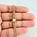 Pulso Cubano Reticulado 5.65gr / 20.3cm / 4.36mm Oro Amarillo +3 18K %