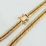 Pulso Cubano Reticulado 4.15gr / 20.3cm / 3.66mm Oro Amarillo +3 18K %