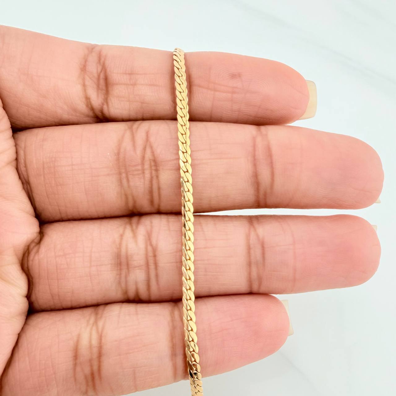 Pulso Serpiente 1.45gr / 19.3cm / +3 Oro 18K &