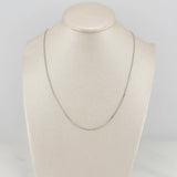 Cadena Franco 1.95gr / 45cm / 0.75mm Oro Blanco +3 18K %