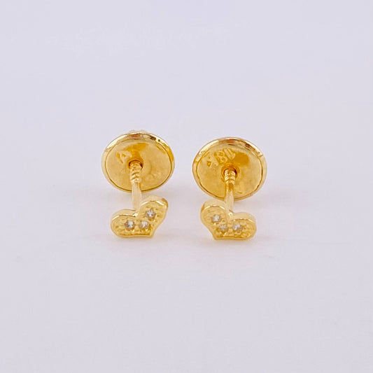Topos Corazón 0.5g / 3mm Oro Amarillo 18K