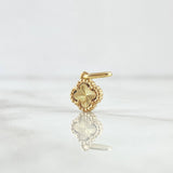 Dije Treból VCyA 1gr / 1.5cm / Diamantado Punteado Oro Amarillo Nac.Esp. 18K ©