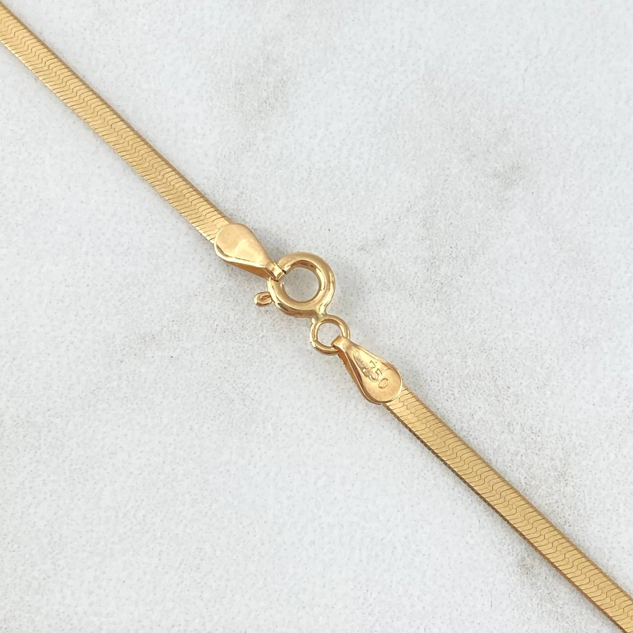 Cadena Espejo 4.3gr / 45cm / Oro Amarillo +3 18K