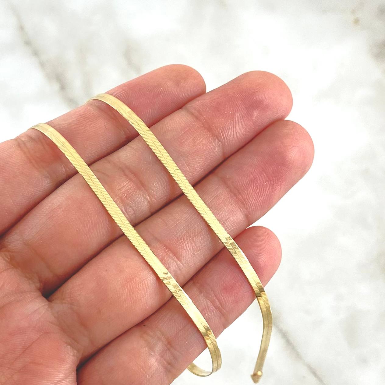 Cadena Espejo 4.3gr / 45cm / Oro Amarillo +3 18K