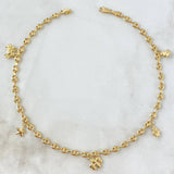Tobillera GC Calabrote 3.95gr / 25.5cm / 3mm "Vaca - Pingüino - Abeja - Estrella - Cangrejo" Oro Amarillo 18K