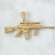 Dije Arma 15.05gr / 6.5cm / Circones Blancos - Fucsia Oro Amarillo 18K