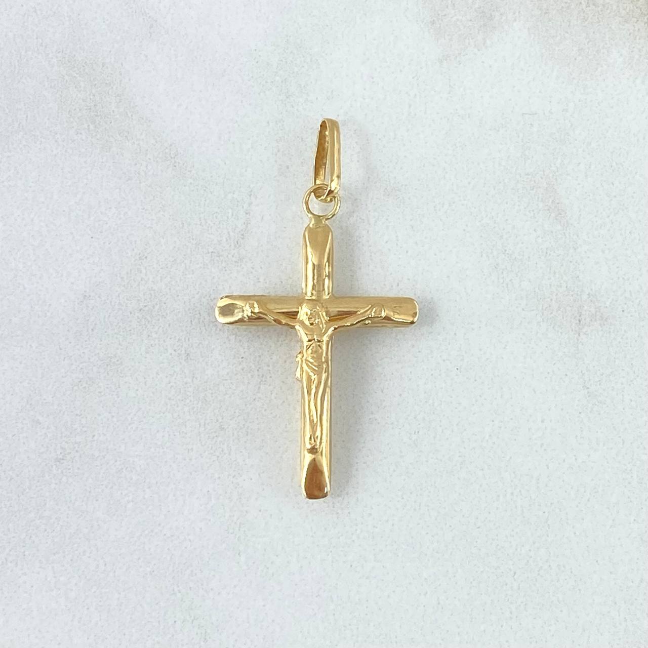 Dije Cruz Cristo 0.95gr / 3.5cm / Oro Amarillo 18K ©