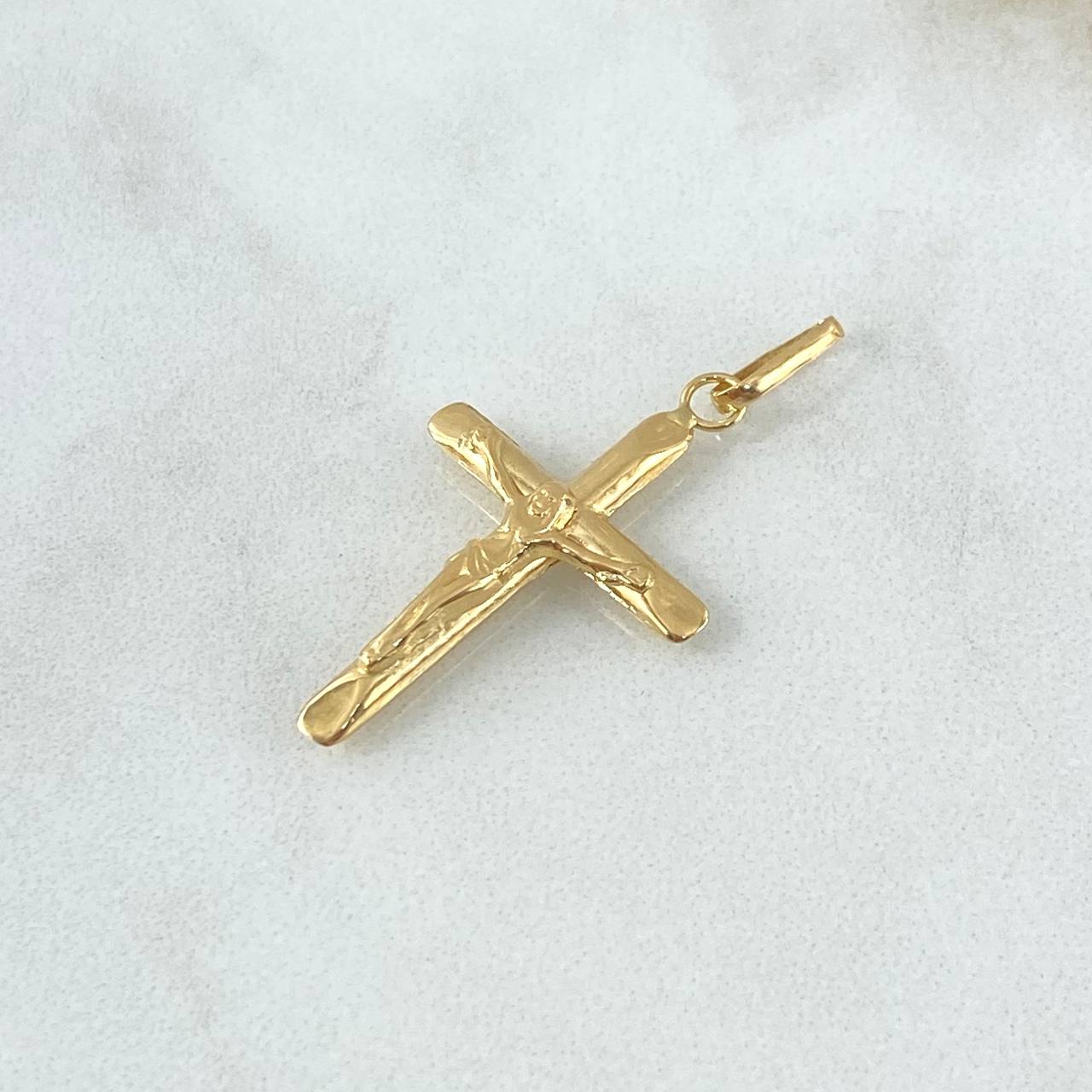 Dije Cruz Cristo 0.95gr / 3.5cm / Oro Amarillo 18K ©