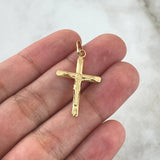 Dije Cruz Cristo 0.95gr / 3.5cm / Oro Amarillo 18K ©