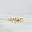 Anillo Solitario Cubano 1.15gr / T7 1/4 / Circon Blanco Oro Amarillo 18K