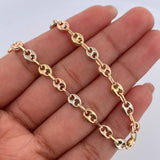 Pulso GC 4.5gr / 21cm / 4.8mm Tres Oros 18K &