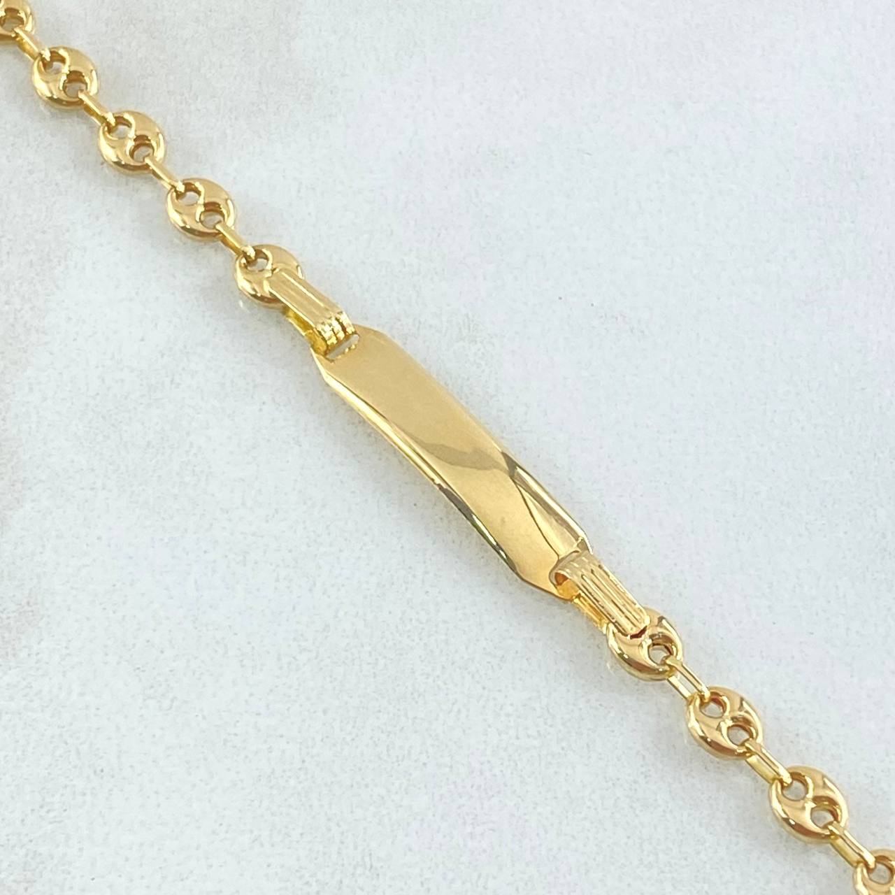 Pulso Bebé GC Placa Bordeada 1.8gr / 14cm / Oro 18K ©