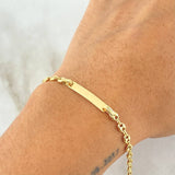 Pulso Bebé GC Placa Rectangular 1.75gr / 14cm / Oro 18K ©