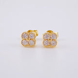 Topos Trebol 1.3g / 5mm Oro Amarillo 18K