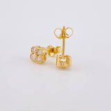 Topos Trebol 1.3g / 5mm Oro Amarillo 18K