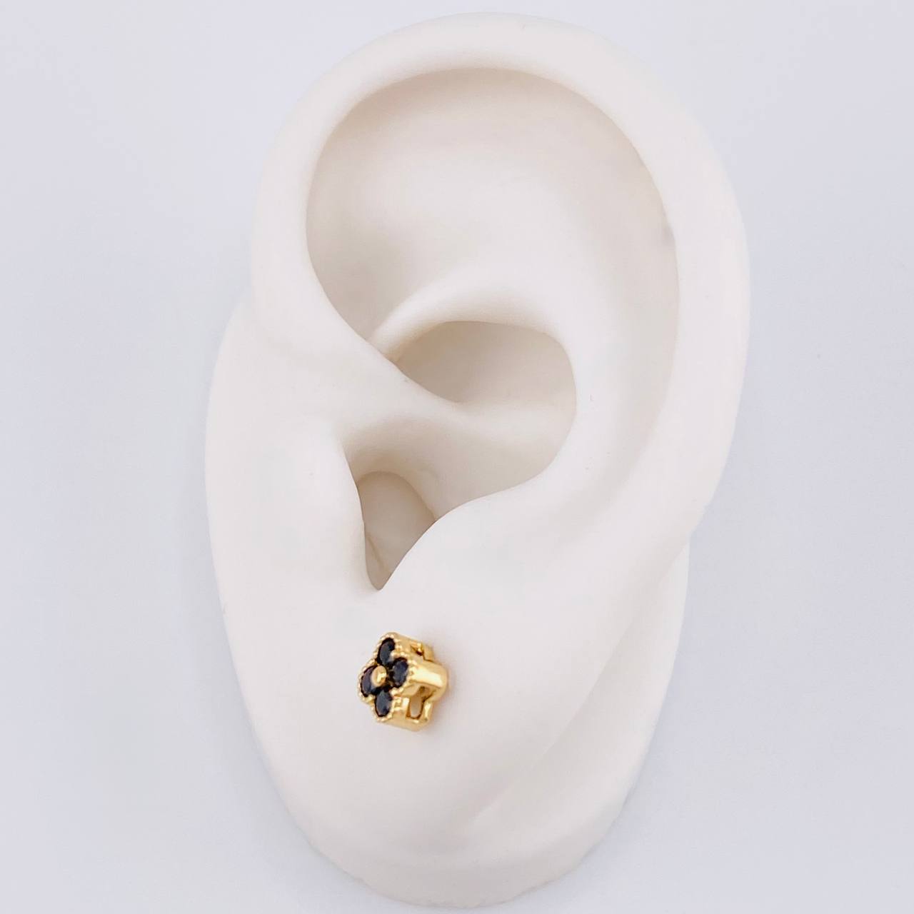 Topos Trebol 1.25g / 5mm Oro Amarillo 18K