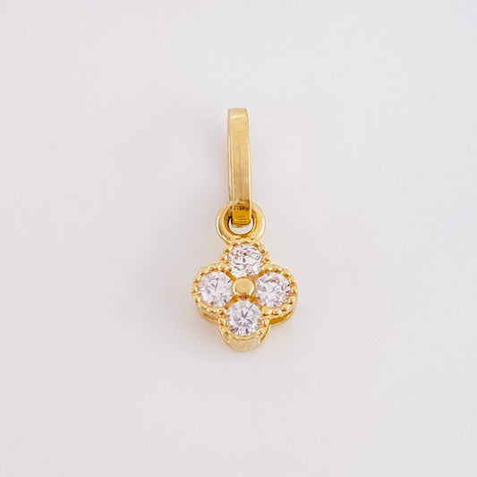 Dije Trebol 0.5g / 1.3cm Oro Amarillo 18K