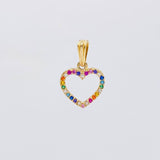 Dije Silueta Corazón 0.85g / 1.8cm Oro Amarillo 18K