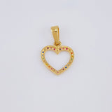 Dije Silueta Corazón 0.85g / 1.8cm Oro Amarillo 18K