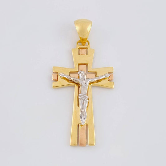Dije Cristo 6g / 4.6cm Tres Oros 18K