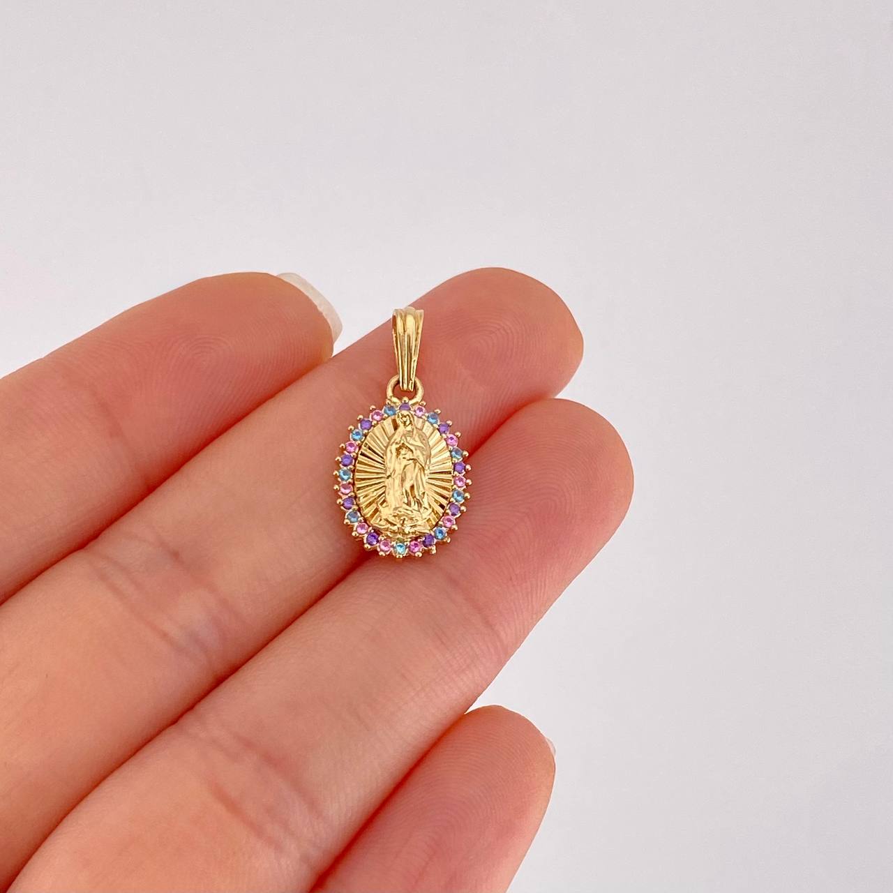 Dije Virgen de Guadalupe 1.95g / 2.2cm Oro Amarillo 18K