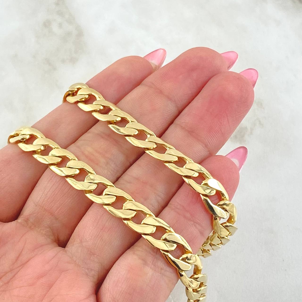 Cadena Cubana 60.4gr / 60cm / 7mm Oro Amarillo Nac.Esp. 18K ©