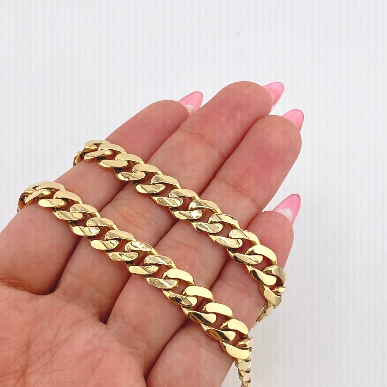 Cadena Cubana 36.2gr / 60cm / 8mm Oro Amarillo Nac.Esp. 18K *