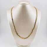 Cadena Figaro Cinco Aros 31.25gr / 60cm / 7mm Oro Amarillo Nac.Esp. 18K *