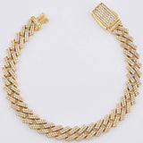 Pulso Cubano 30.45gr / 22.5cm / 10mm Oro Amarillo Nac.Esp. 18K *