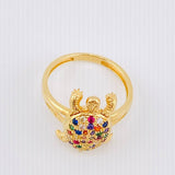 Anillo Tortuga 3.8gr / T5 3/4 / Oro Amarillo 18K ©