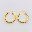 Candongas Mati 3.6gr / 3cm / Oro Amarillo 18K *