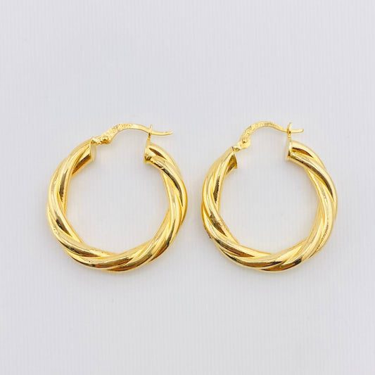 Candongas Mati 3.6gr / 3cm / Oro Amarillo 18K *