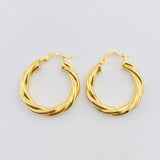 Candongas Mati 3.6gr / 3cm / Oro Amarillo 18K *