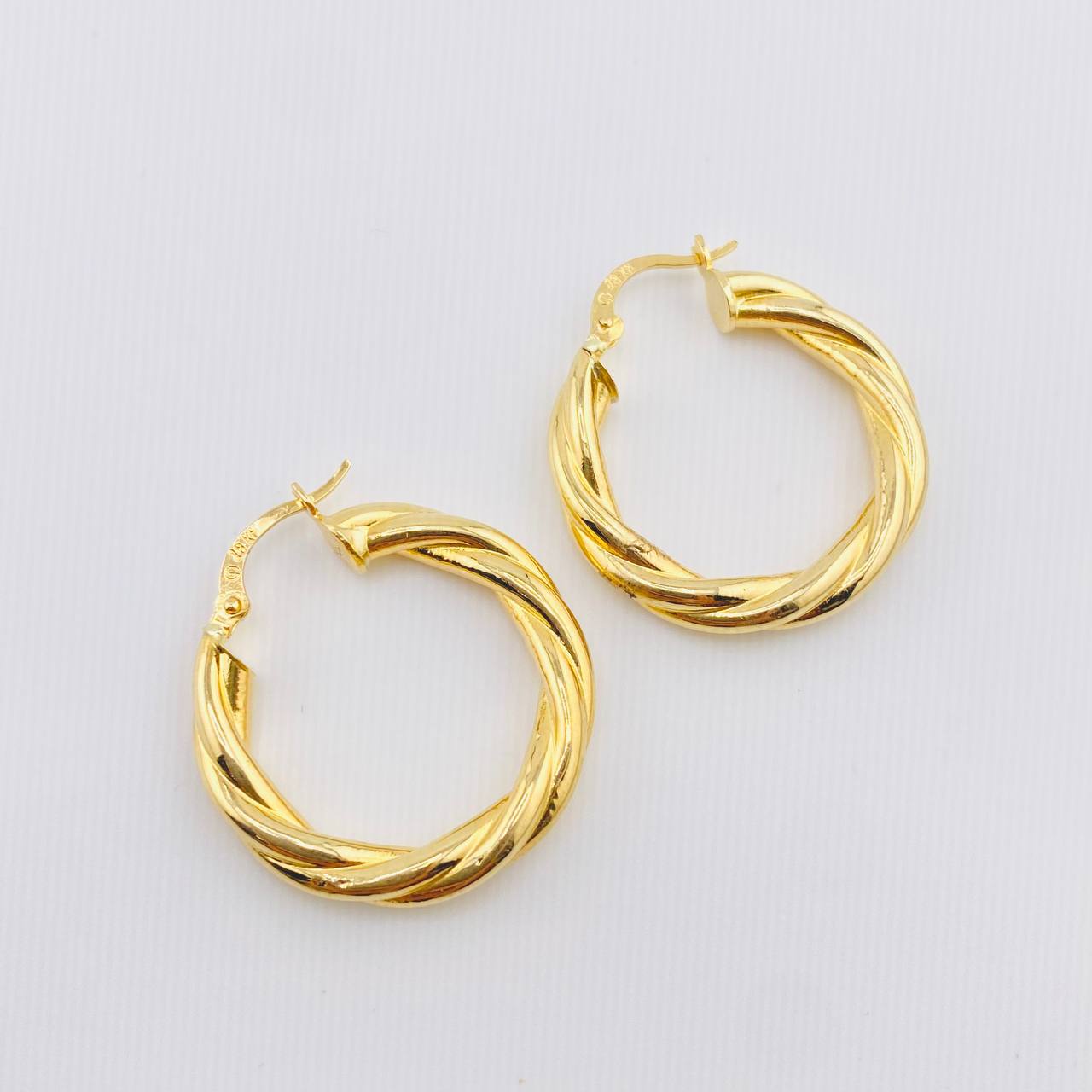 Candongas Mati 3.6gr / 3cm / Oro Amarillo 18K *