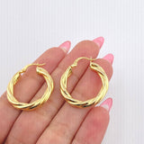 Candongas Mati 3.6gr / 3cm / Oro Amarillo 18K *