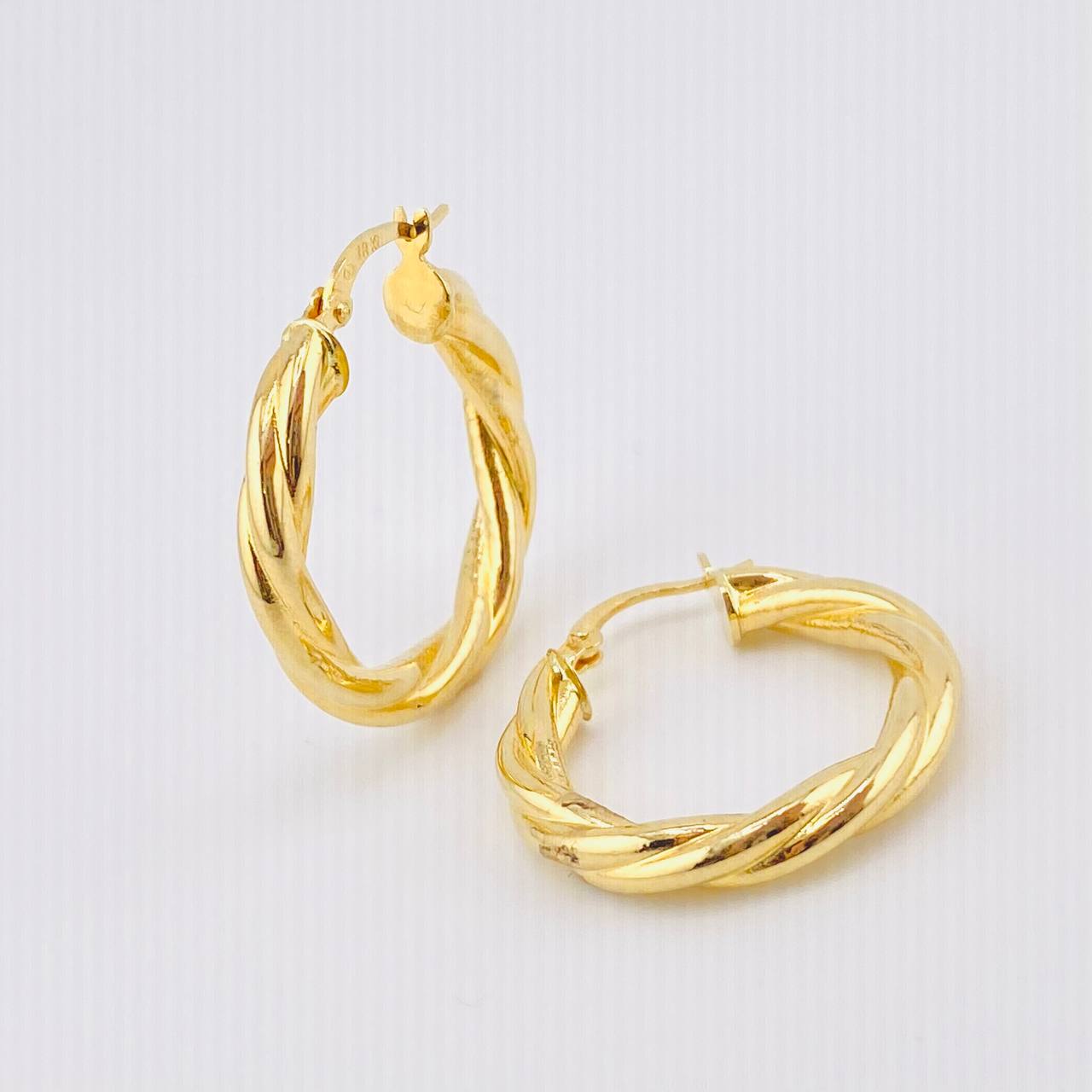 Candongas Mati 3.6gr / 3cm / Oro Amarillo 18K *