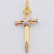 Dije Cruz Clavos 16.5gr / 7.8cm / Tres Oros 18K *