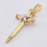 Dije Cruz Clavos 16.5gr / 7.8cm / Tres Oros 18K *