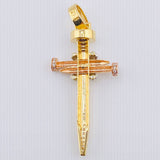 Dije Cruz Clavos 16.5gr / 7.8cm / Tres Oros 18K *