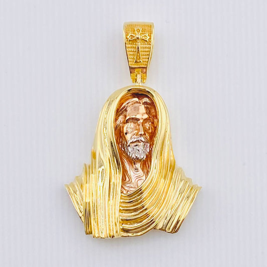 Dije Rostro Jesús 20.85gr / 4.9cm / Tres Oros 18K *