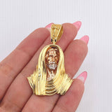 Dije Rostro Jesús 20.85gr / 4.9cm / Tres Oros 18K *