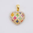 Dije Corazón Tupido 4.5gr / 2.8cm / Oro Amarillo 18K *