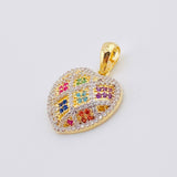 Dije Corazón Tupido 4.5gr / 2.8cm / Oro Amarillo 18K *