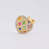 Dije Corazón Tupido 4.5gr / 2.8cm / Oro Amarillo 18K *