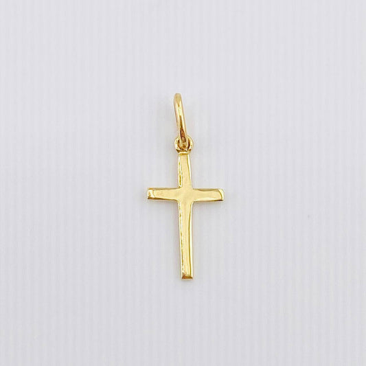 Dije Cruz 0.75gr / 2.5cm / Oro Amarillo 18K *
