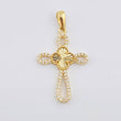 Dije Cruz Trebol 2.05gr / 3.5cm / Oro Amarillo Nac.Esp.  18K *